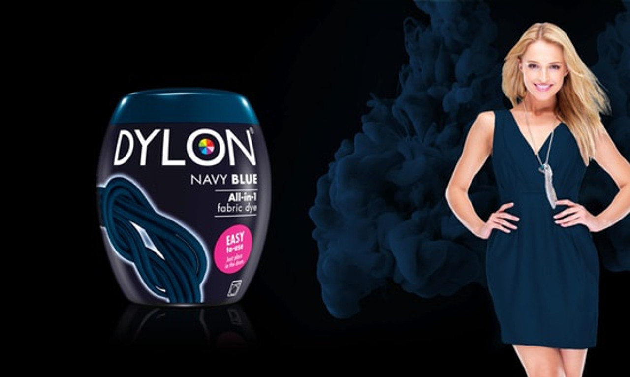 Dylon Navy Blue Fabric Dye - Machine Dye Pod 3 Packs