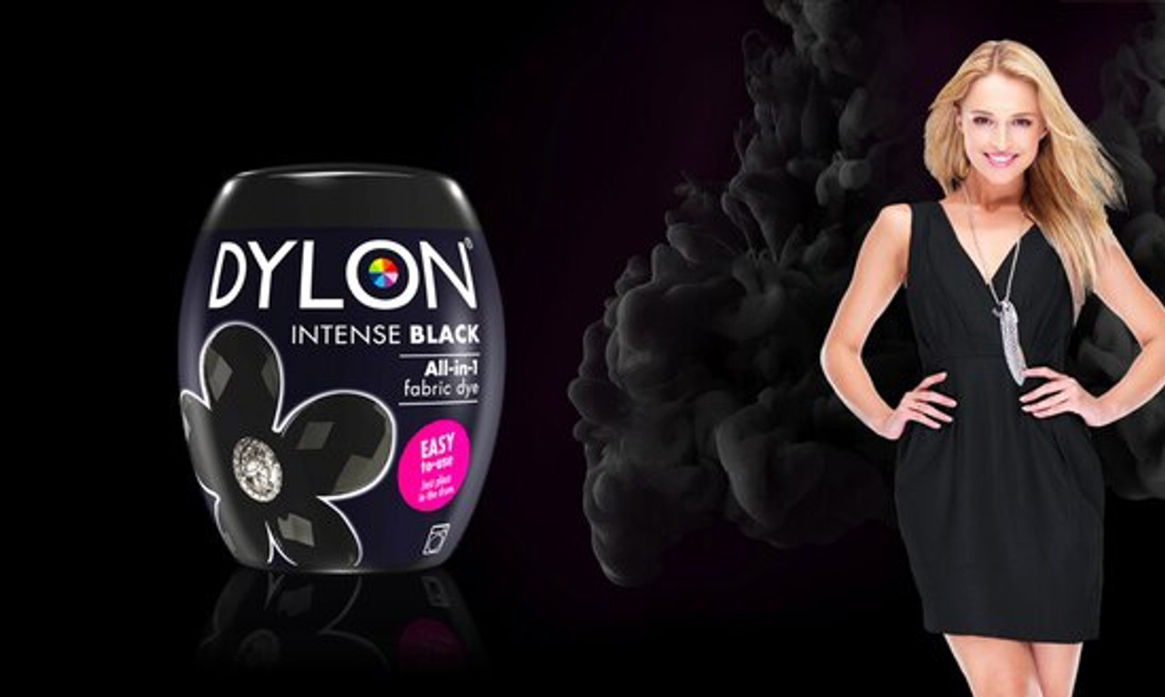 Dylon Intense Black Wash and Dye Fabric Dye 350g