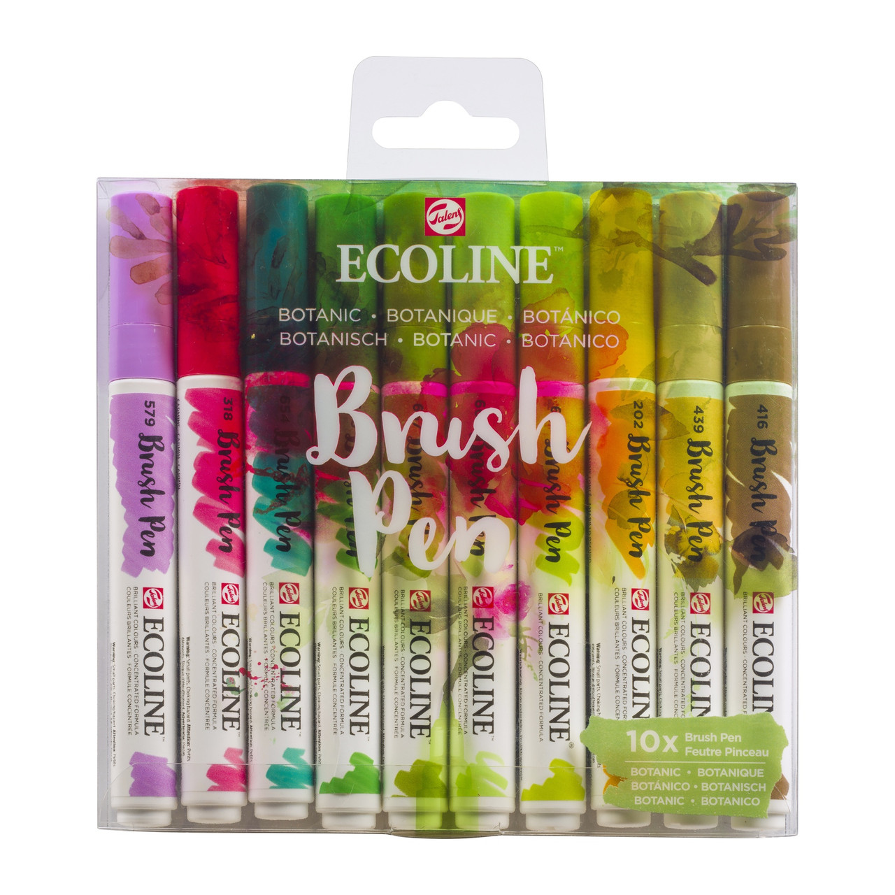 Ecoline - Brush Pens (10pcs) - Botanic