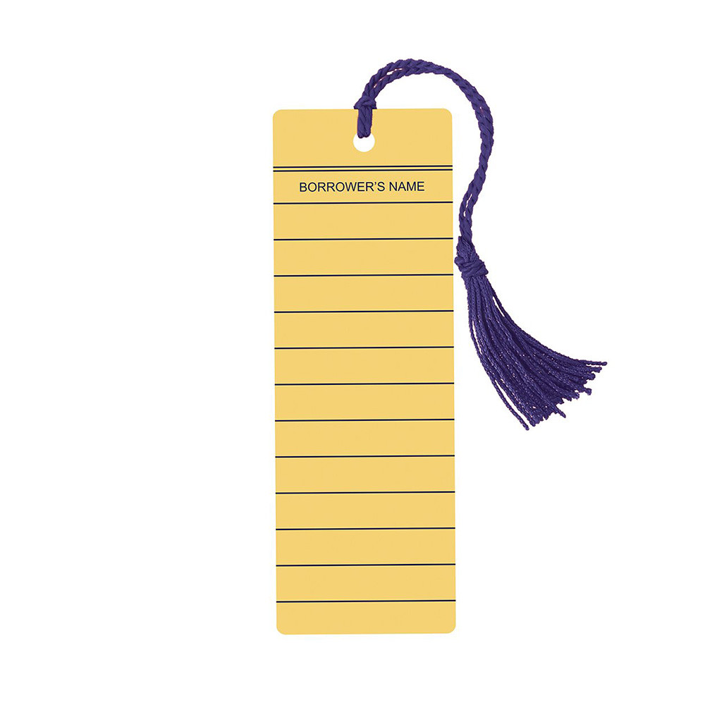 Bookmark Library Card Vibes & Scribes