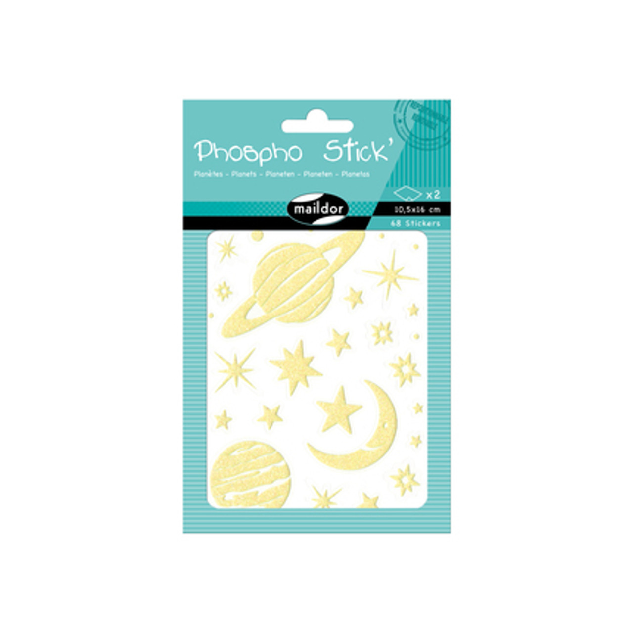 Glow In The Dark Stickers (68pcs) Vibes & Scribes