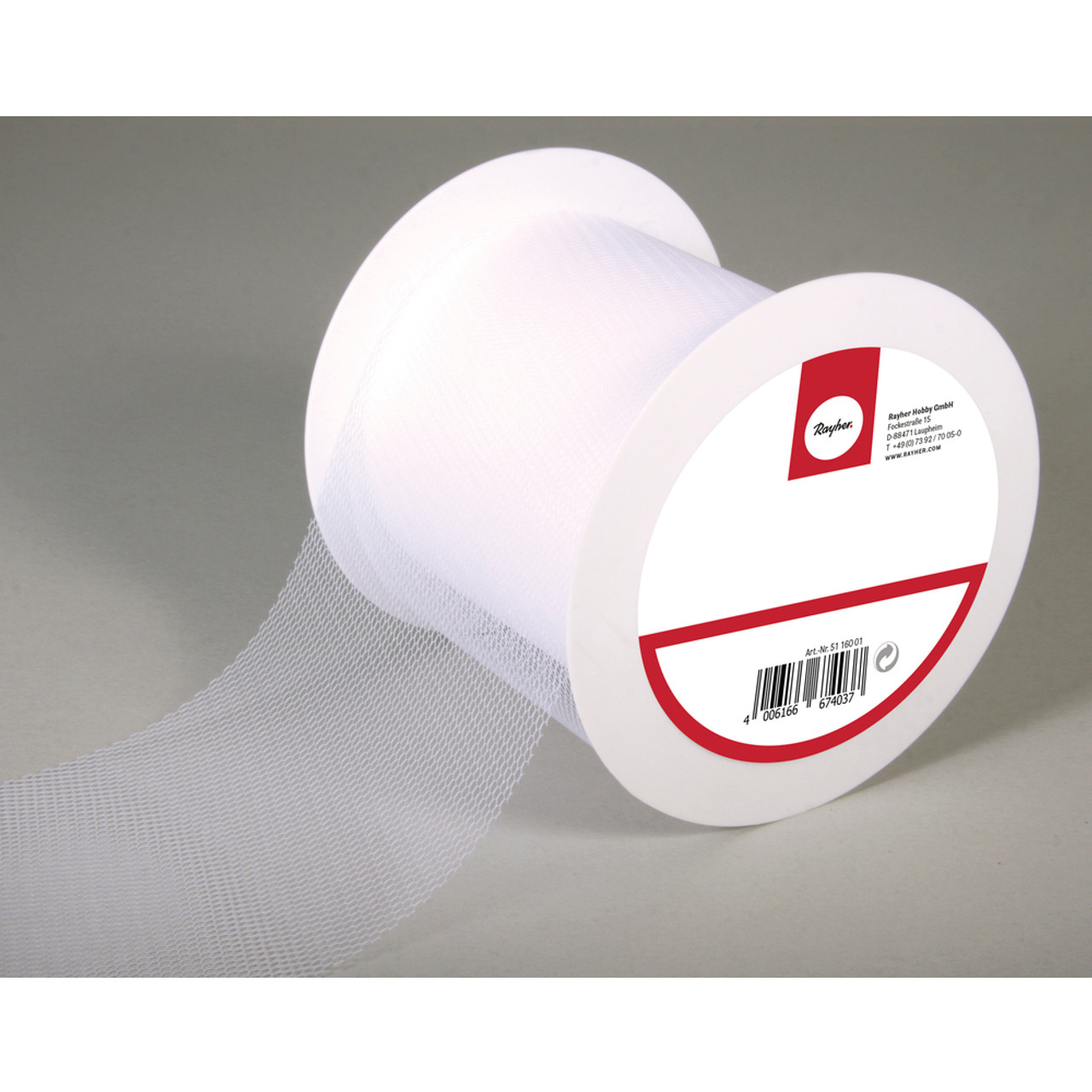 White Tulle Ribbon (100mm) - Per Metre - Vibes & Scribes