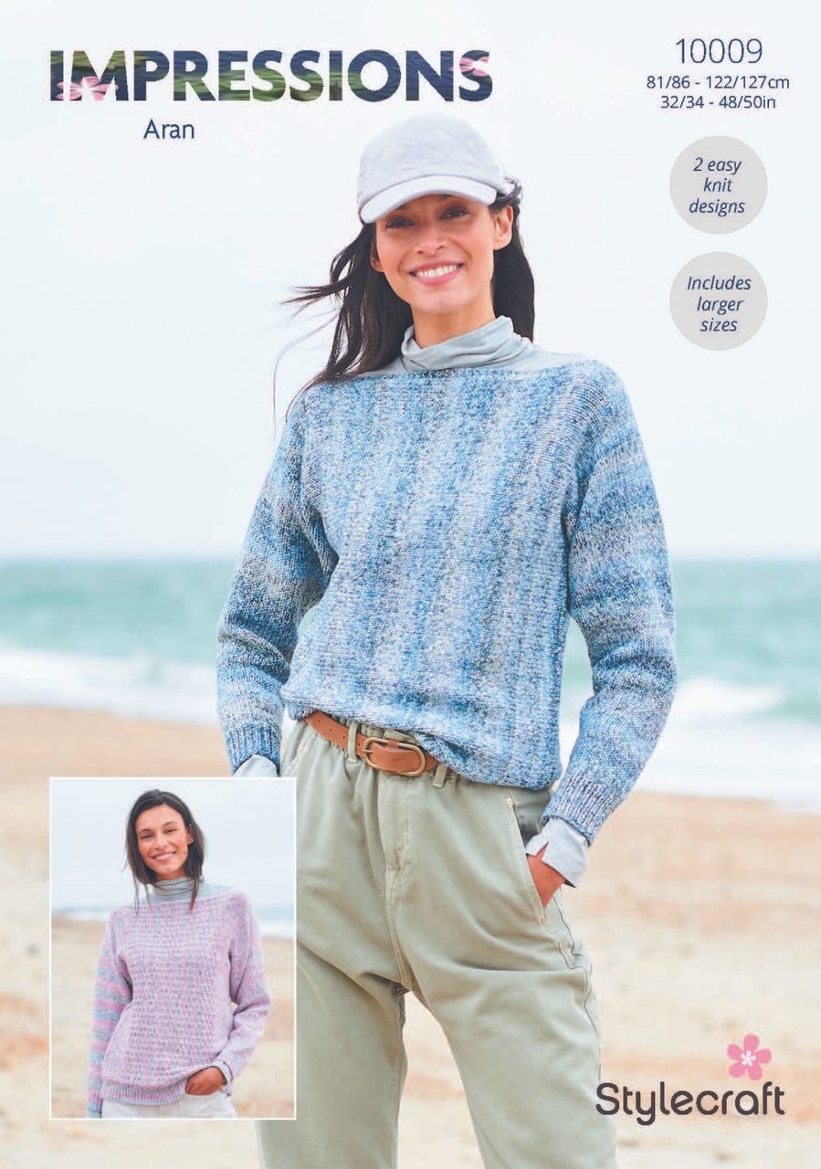 Sweaters in Stylecraft Impressions Aran (10009) PDF Vibes