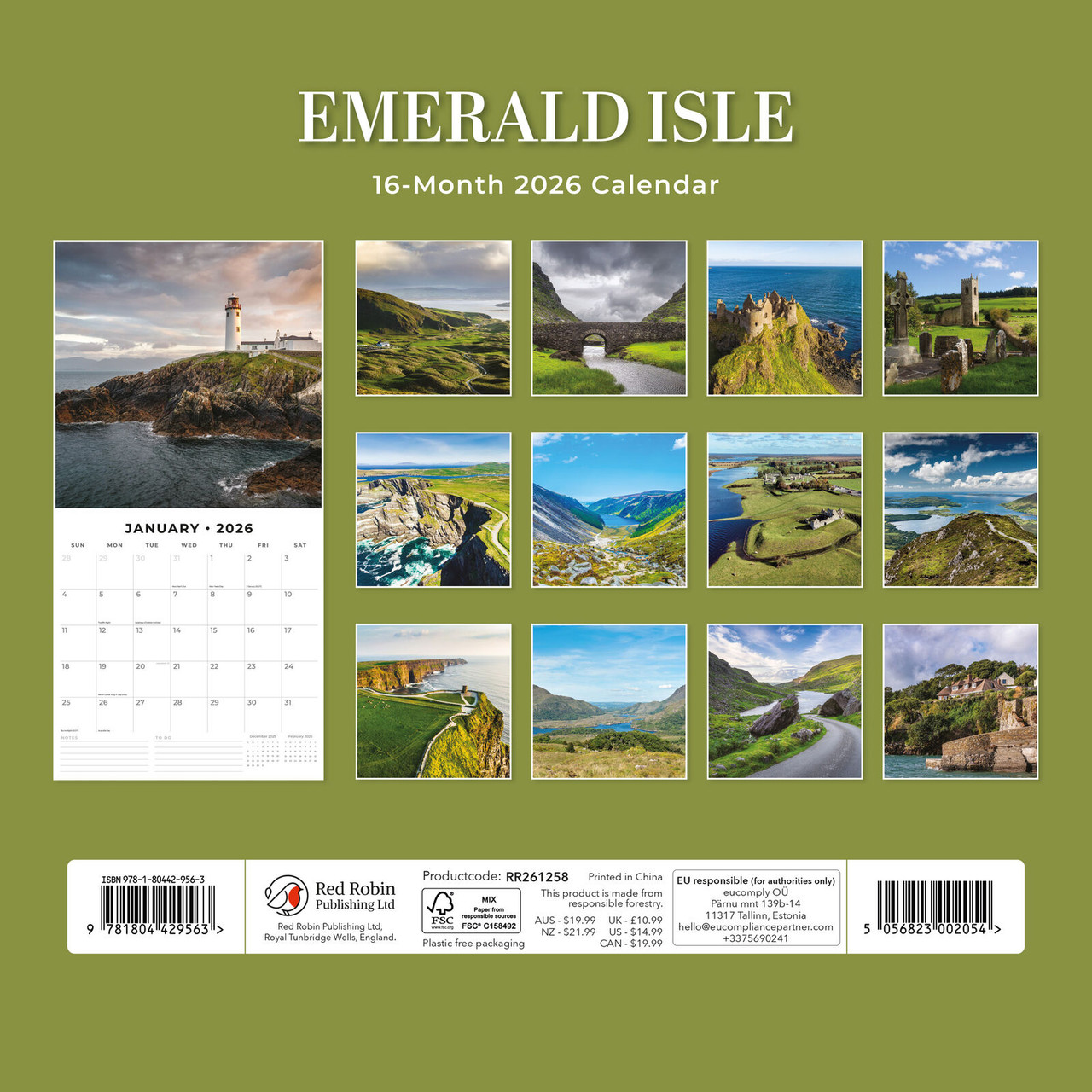 Emerald Isle Calendar 2026 Vibes Scribes 2 