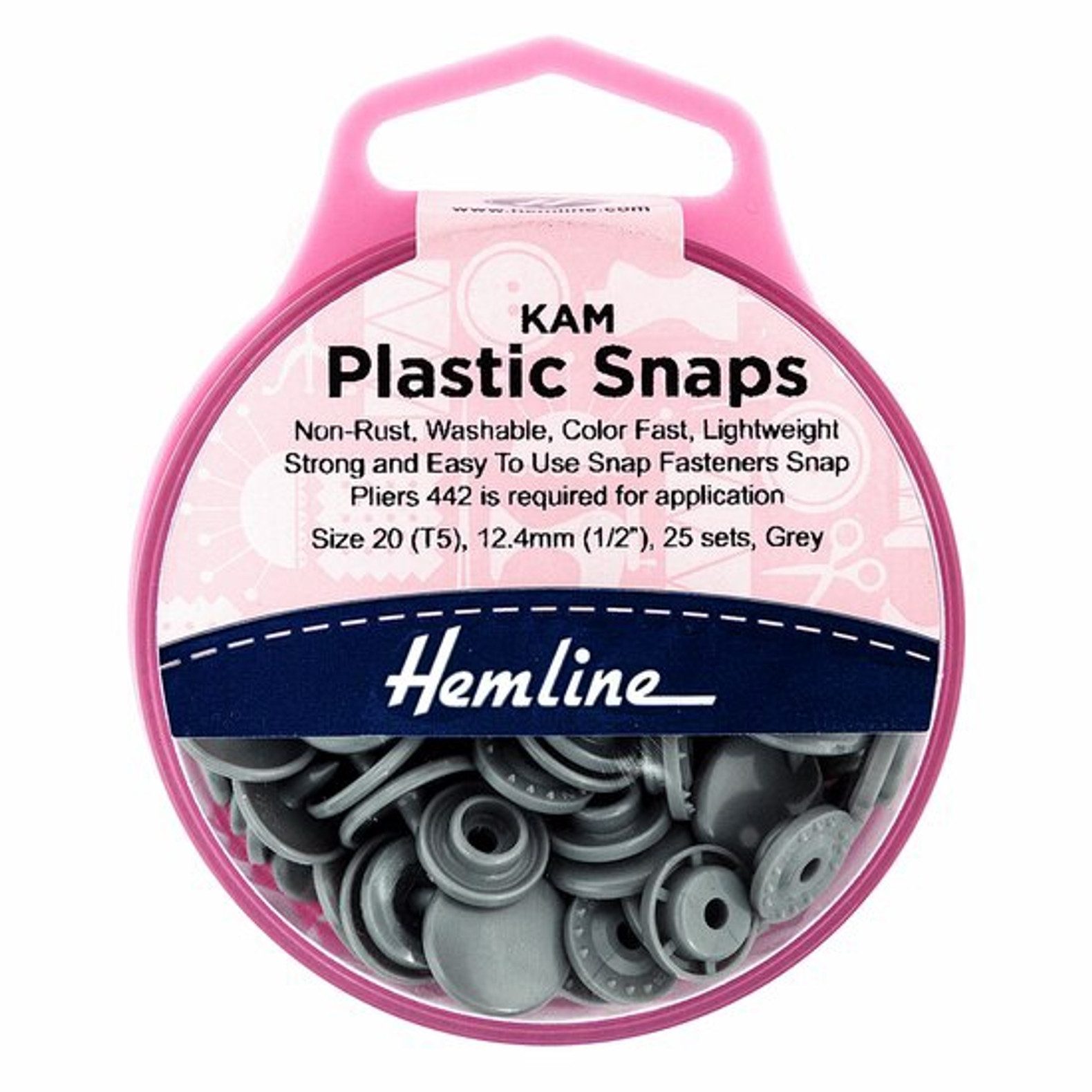 Hemline Plastic Snaps Sewing Supplies Vibes & Scribes Ireland