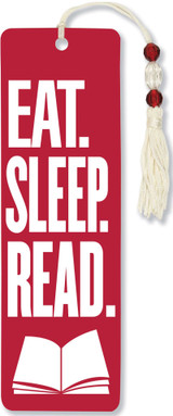 Beaded Bookmark - Eat. Sleep. Read.