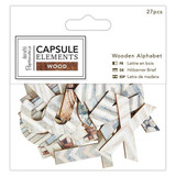 Wooden Alphabet (27pcs) - Capsule: Elements Wood