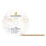 Printed Satin Ribbon (10m) Santoro: Air Mail