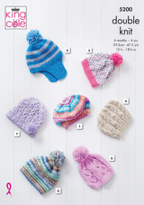 Hats in King Cole DK (5200)