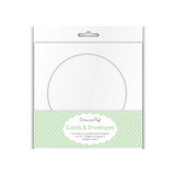 6" x 6" White Window Cards & Envelopes (10pk) - Circle