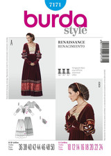 Renaissance Gown in Burda Style (7171)