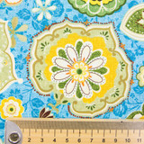 Willow Mandala on Blue - 100% Cotton