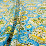 Willow Mandala on Blue - 100% Cotton