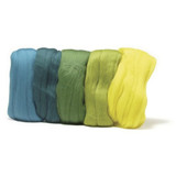 Felting Wool - 100% Merino - Green Shades - 50g