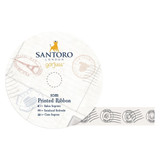 Printed Satin Ribbon (10m) Santoro: Postal