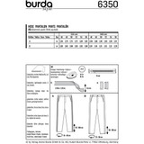 Relaxed-Fit Pants in Burda Style (6350)