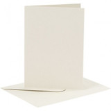 A6 Blank Cards & Envelopes (6pcs) - Ivory