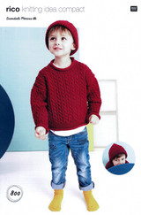 Sweater & Hat in Rico Essentials Merino DK (800)