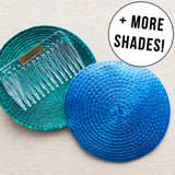 Straw Hat Base (9.5cm) - Round w/Comb