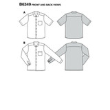 Men's Shirt w/Collar in Burda Style (6349)