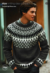 Fair Isle Sweater in Rico Essentials Soft Merino Aran (649)