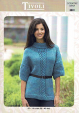 Ladies Sweater in Tivoli Aran (3801)