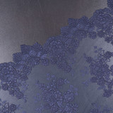 Premium Lace: Navy Corded Lace 1 - Per ¼ Metre