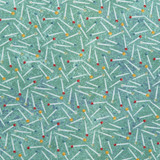 Sewing Pins on Green - 100% Cotton