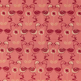 Flamingos & Flowers on Pink - 100% Cotton