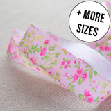 Ribbon: Floral Satin Collection (3m) - Pink