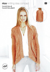 Cardigans in Rico Essentials Cotton DK (438)