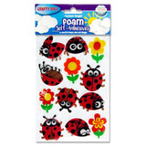 Foam Stickers (12pcs) - Ladybug