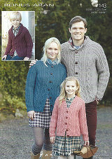Cardigans in Hayfield Bonus Aran (7143)