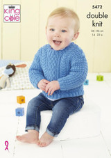 Babies Sweater & Jacket in King Cole Big Value Baby DK (5472)