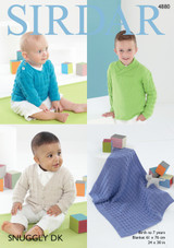 Boy's Sweaters, Cardigans & Blanket in Sirdar Snuggly DK (4880)