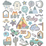 Sticker Sheet (32pcs) - Baby Boy