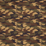 Cotton Poplin Print - Camouflage on Woodland - Per ½ Metre