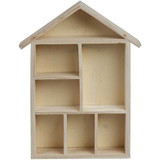 Wooden House Shaped Shelving System