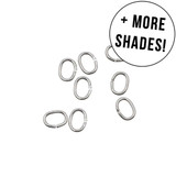 Oval Jump Rings (6.5x5.5mm)