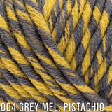 004 Grey Melange-Pistachio
