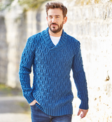 Men's Cabled Collared Sweater in Sirdar Country Classic DK (10090)