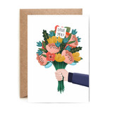 Greeting Card - 'Love You' Bunch of Flowers