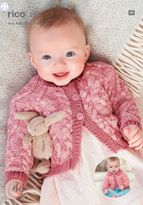 Babies/Children's Cabled Cardigans in Rico Baby Classic DK (838)