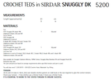 Crochet Teds in Sirdar Snuggly DK (5200)
