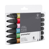 Winsor & Newton Promarker Set - Mid Tones (6pcs)