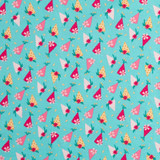 Floral Birthday Mint - 100% Cotton