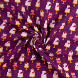 Floral Birthday Burgundy - 100% Cotton