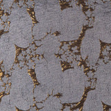 Brocade: Abstract Floral (Black & Gold) - Per ½ Metre