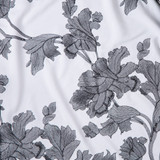 Brocade: Large White Floral - Per ½ Metre