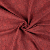 Cotton Flannel: Herringbone Brick Red - Per ½ Metre
